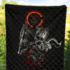 Berserk Anime Premium Quilt - Main Characters Dark Black Sun Artwork Quilt Blanket 5