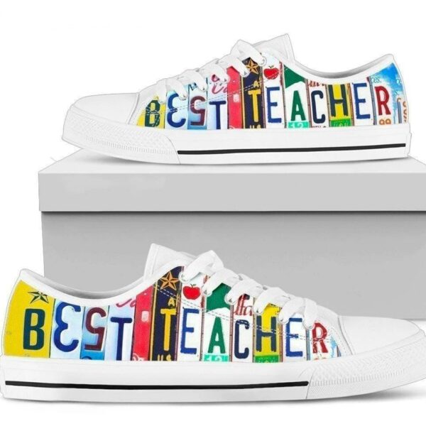 Best Teacher Women Sneakers Style Gift Idea