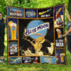 Blue Moon Quilt Blanket Funny For Beer Lover 1