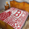 Boston Red Sox Quilt Blanket For Fan Gift Idea 19