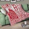 Boston Red Sox Quilt Blanket For Fan Gift Idea 17