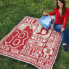 Boston Red Sox Quilt Blanket For Fan Gift Idea 9