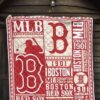 Boston Red Sox Quilt Blanket For Fan Gift Idea 7