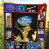 Bud Light Quilt Blanket Beer Lover Funny Gift Idea 5