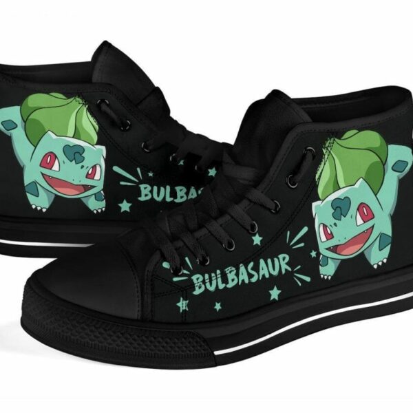 Bulbasaur Sneakers High Top Shoes Gift Idea