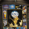 Busch Light Quilt Blanket Beer Lover Funny Gift 7