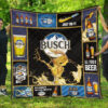 Busch Quilt Blanket Beer Lover Funny Gift 1