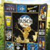 Busch Quilt Blanket Beer Lover Funny Gift 5