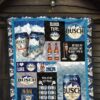 Busch Quilt Blanket Funny Gift Idea For Beer Lover 7