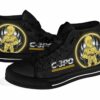 C-3PO Sneakers High Top Shoes Fan Gift 3