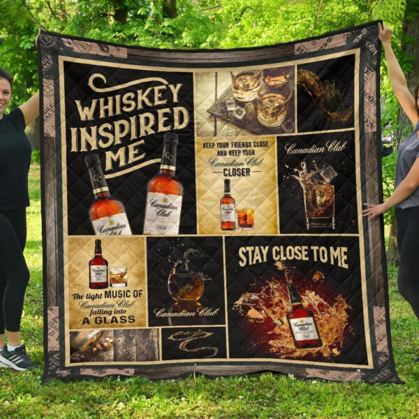 Canadian Club Quilt Blanket Whiskey Inspired Me Gift Idea