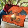 Charizard Quilt Blanket Gift For Pokemon Fan 7