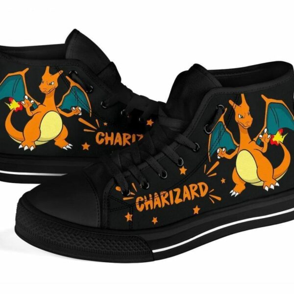 Charizard Sneakers High Top Shoes Gift Idea