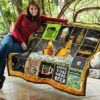 Cheers Drinking Beer Premium Quilt Blanket Hobby Home Decor Custom For Fans 11