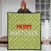 Christmas Premium Quilt | Funny Xmas Merry Whatever Little Grinch Patterns Quilt Blanket 3