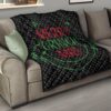 Christmas Premium Quilt | Grinch Face From Text Merry Grinch Mas Quilt Blanket 15