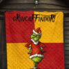 Christmas Premium Quilt | Grinchffindor Grinch Hogwarts Gryffindor Red Yellow Quilt Blanket 7