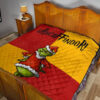 Christmas Premium Quilt | Grinchffindor Grinch Hogwarts Gryffindor Red Yellow Quilt Blanket 19