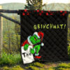 Christmas Premium Quilt | Grinchmat Grinch Stealing Xmas Artwork Quilt Blanket 13