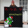 Christmas Premium Quilt | Grinchmat Grinch Stealing Xmas Artwork Quilt Blanket 3