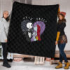 Christmas Premium Quilt - Jack And Sally Love Big Two Half Heart Quilt Blanket 1