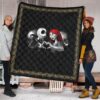 Christmas Premium Quilt | Jack And Sally Love Evil Jack Patterns Quilt Blanket 1