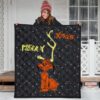 Christmas Premium Quilt | Max With Deer Antler Merry Xmas Artwork Quilt Blanket 3