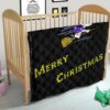 Christmas Premium Quilt | Merry Christmas Snoopy Witch Flying Broom Quilt Blanket 21