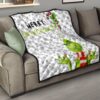 Christmas Premium Quilt | Merry Grinchmats Grinch Smiling Candy Cane Gift Quilt Blanket 15