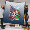 Christmas Premium Quilt | Nightmare Before Christmas Cartoon Jack And Sally Colorful Clothes Quilt Blanket 1