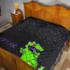 Christmas Premium Quilt | Reptar Wishes Green Dinosaur T-Rex Quilt Blanket 19