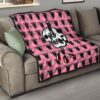 Christmas Premium Quilt | RIP Knife Through Skull Coffin Patterns Quilt Blanket 15