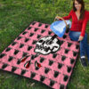 Christmas Premium Quilt | RIP Knife Through Skull Coffin Patterns Quilt Blanket 9