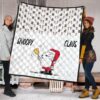 Christmas Premium Quilt | Snoopy Claus Cookies Candy Cane Patterns Quilt Blanket 1