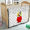 Christmas Premium Quilt | Snoopy Sitting On His House Wishing Stars Quilt Blanket 19