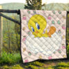 Christmas Premium Quilt | Tweety On The Cloud Sweet Xmas Patterns Quilt Blanket 13