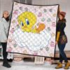 Christmas Premium Quilt | Tweety On The Cloud Sweet Xmas Patterns Quilt Blanket 1