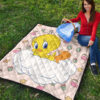 Christmas Premium Quilt | Tweety On The Cloud Sweet Xmas Patterns Quilt Blanket 9