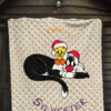 Christmas Premium Quilt | Tweety Sitting On Sylvester Star Patterns Quilt Blanket 7