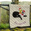 Christmas Premium Quilt | Tweety Sitting On Sylvester Star Patterns Quilt Blanket 13