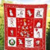 Christmas Unicorn Quilt Blanket Xmas Gift For Unicorn Lover 5