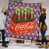 Coke Cola Retro Aesthetic Patterns Premium Quilt Blanket 1