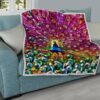 Colorful Peacock Quilt Blanket Gift For Peacock Lover 19