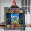 Colorful Tree Of Life Quilt Blanket For Earth Lover 21