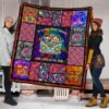 Cool Win In My Hair Hippie Van Quilt Blanket Funny Gift Idea 1