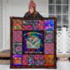 Cool Win In My Hair Hippie Van Quilt Blanket Funny Gift Idea 3