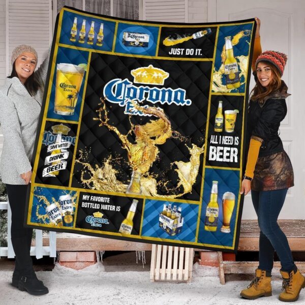 Corona Extra Quilt Blanket All I Need Beer Lover Gift