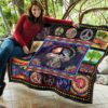 Cute Hippie Elephant Quilt Blanket Funny Gift Idea 7