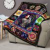 Cute Hippie Elephant Quilt Blanket Funny Gift Idea 15