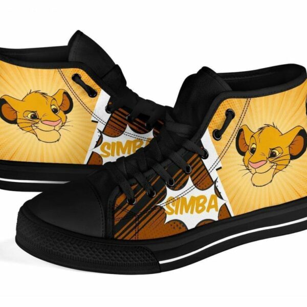 Cute Simba Sneakers Lion King High Top Shoes Fan